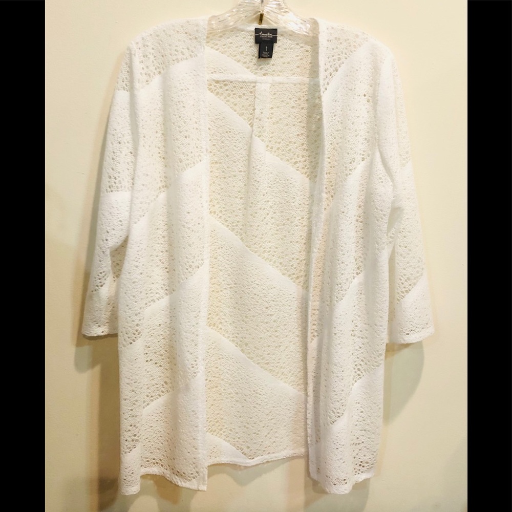 Chico's Travelers Lacey/Crochet Jacket
